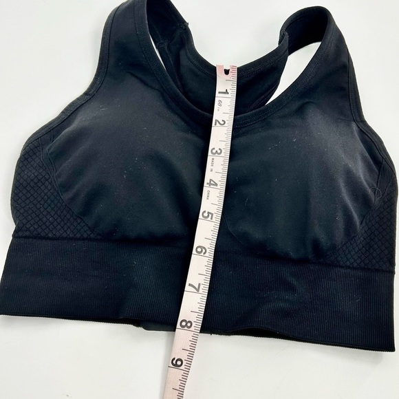 SOMA Black Small Sport Seamless Keyhole Racerback Sports Bra Medium Support - Picture 7 of 9